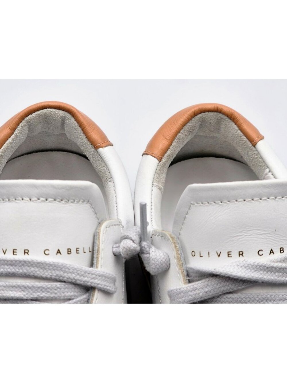 NWOB Oliver Cabell Women Low 1 LEEDS White Leather Sneakers Glitter  Sz 5.5 2254 - Picture 13 of 16